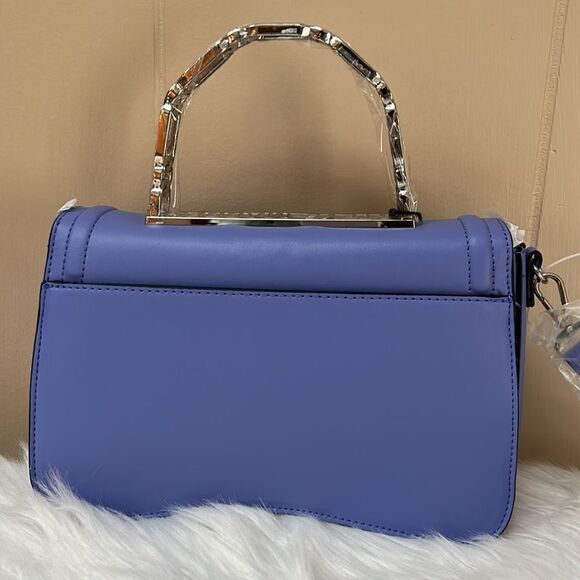 NWT Steve Madden (Ginevra) Lock/Satchel Crossbody - Purple - Picture 9 of 12